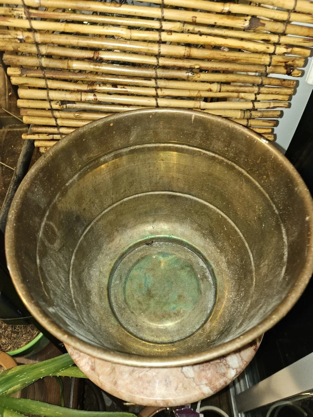 Vintage Brass Planter